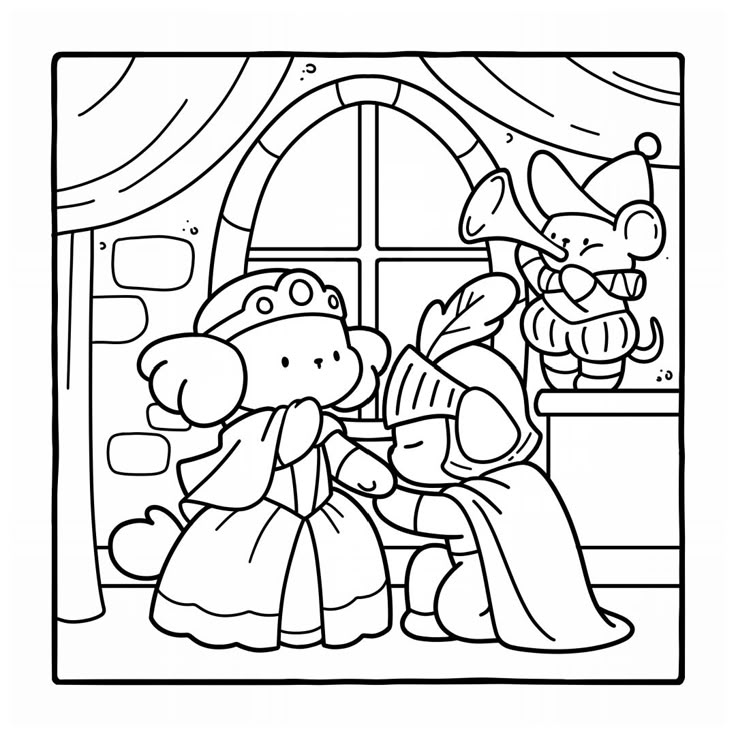 Desenho de Cozy Friends para imprimir