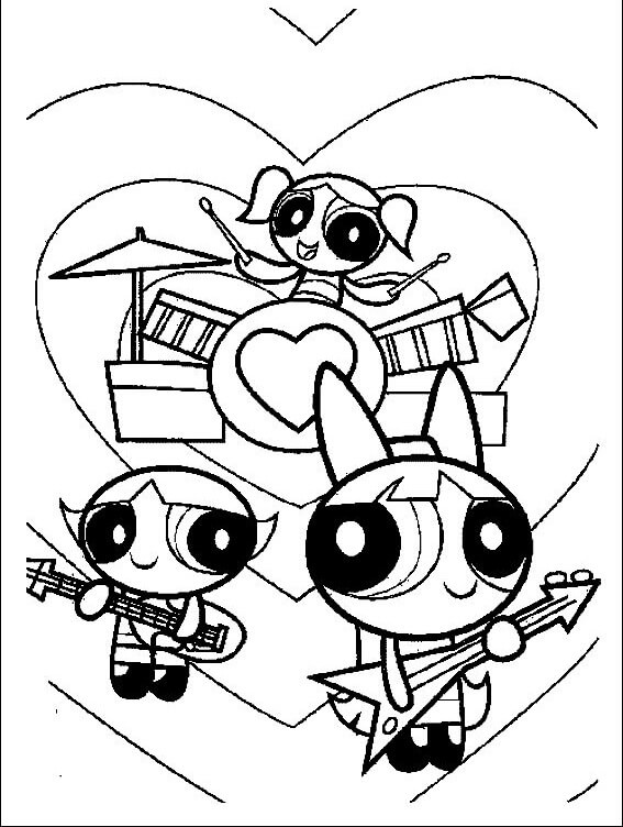 Desenho de As Meninas Superpoderosas para imprimir
