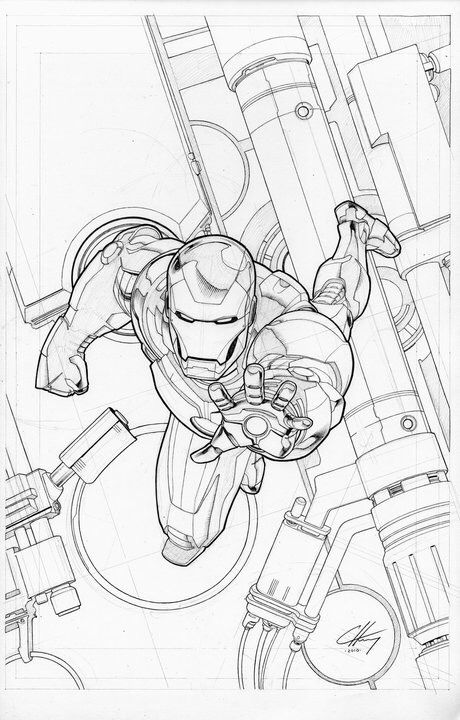 Desenho de Homem de Ferro (Iron Man) para imprimir