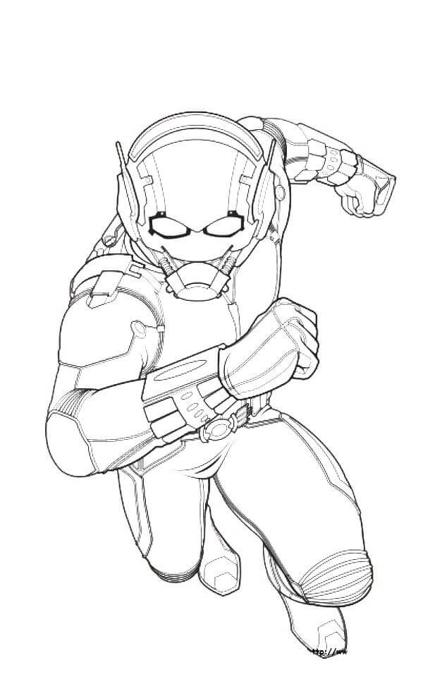 Desenho de Homem-Formiga (Ant-Man) para imprimir
