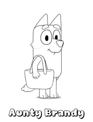 Desenho de Bluey para imprimir