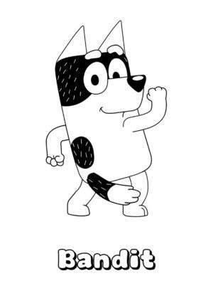 Desenho de Bluey para imprimir