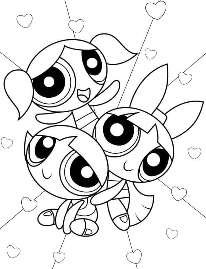 Desenho de As Meninas Superpoderosas para imprimir