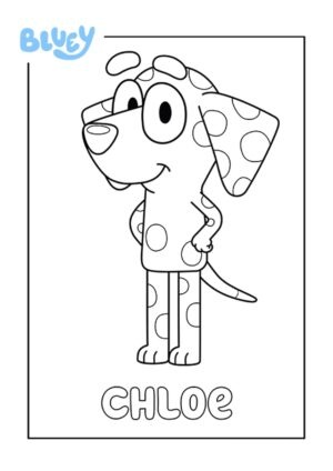 Desenho de Bluey para imprimir
