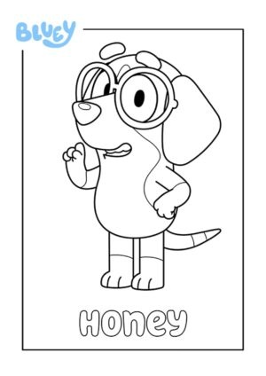 Desenho de Bluey para imprimir