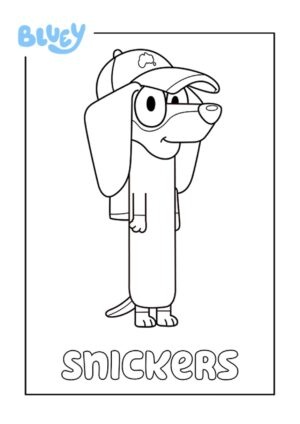 Desenho de Bluey para imprimir