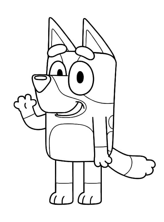 Desenho de Bluey para imprimir