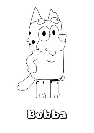 Desenho de Bluey para imprimir