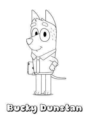Desenho de Bluey para imprimir