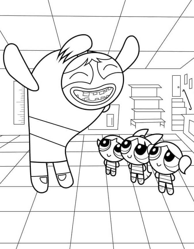 Desenho de As Meninas Superpoderosas para imprimir