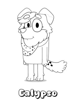 Desenho de Bluey para imprimir