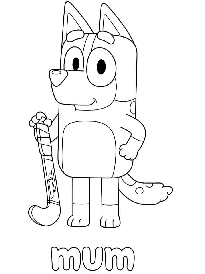 Desenho de Bluey para imprimir