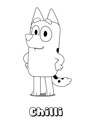 Desenho de Bluey para imprimir