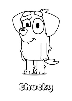 Desenho de Bluey para imprimir