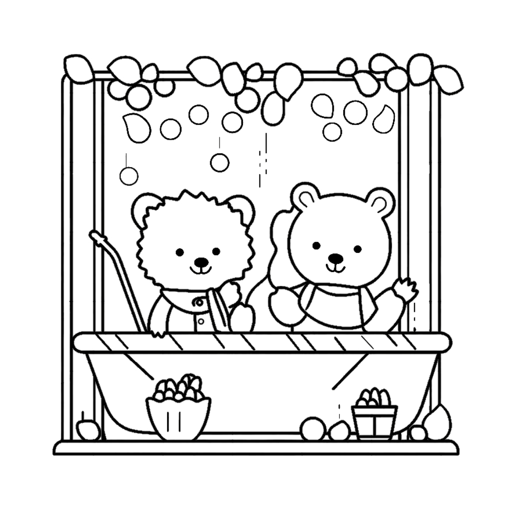Desenho de Cozy Friends para imprimir