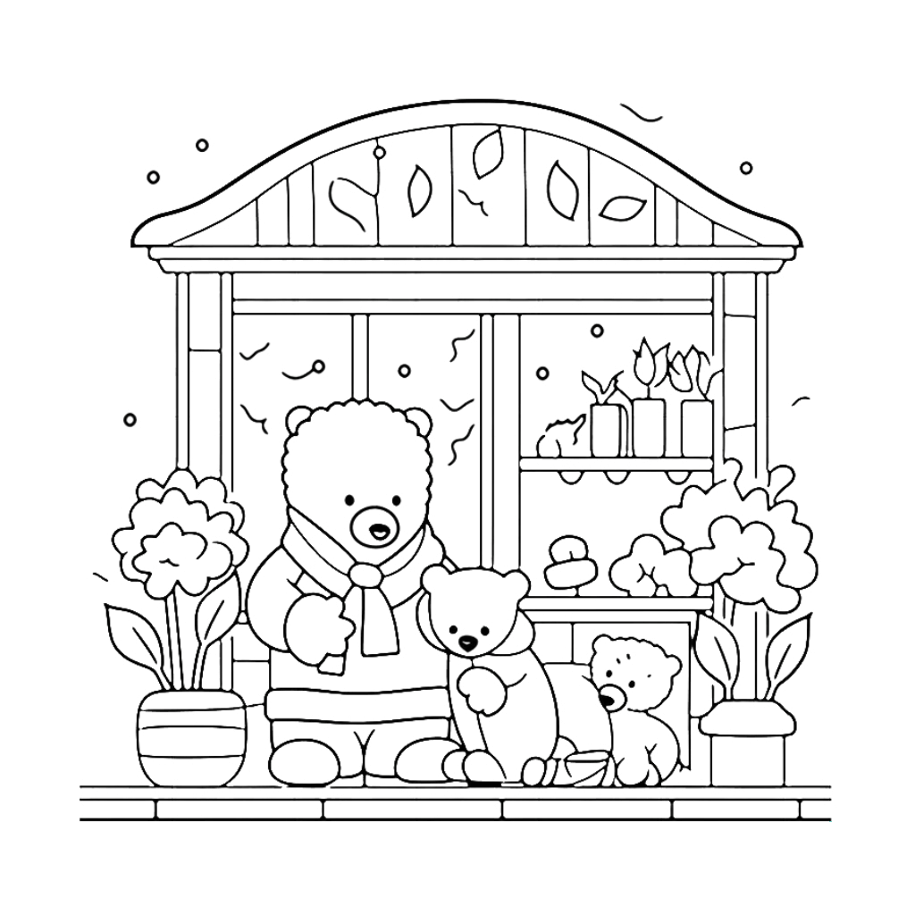 Desenho de Cozy Friends para imprimir