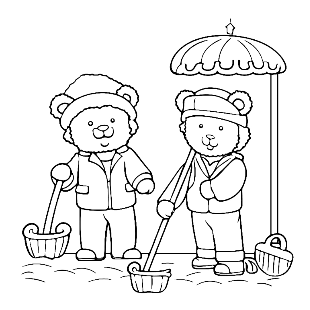 Desenho de Cozy Friends para imprimir