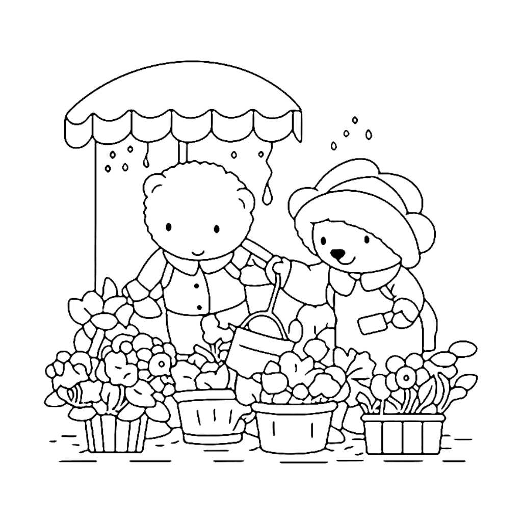 Desenho de Cozy Friends para imprimir