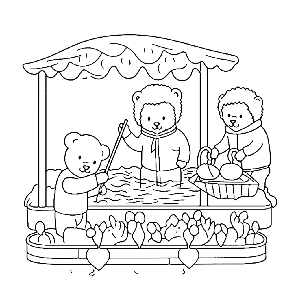 Desenho de Cozy Friends para imprimir