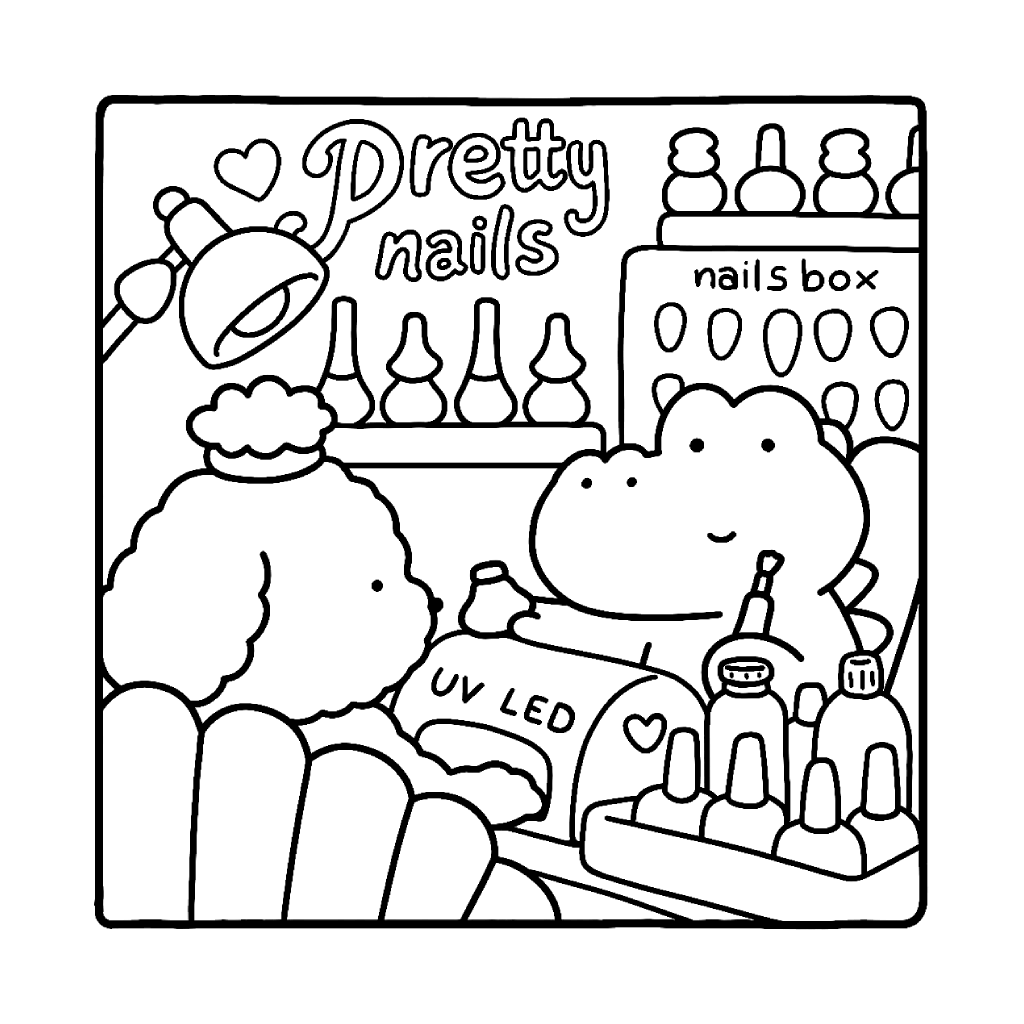Desenho de Cozy Friends para imprimir