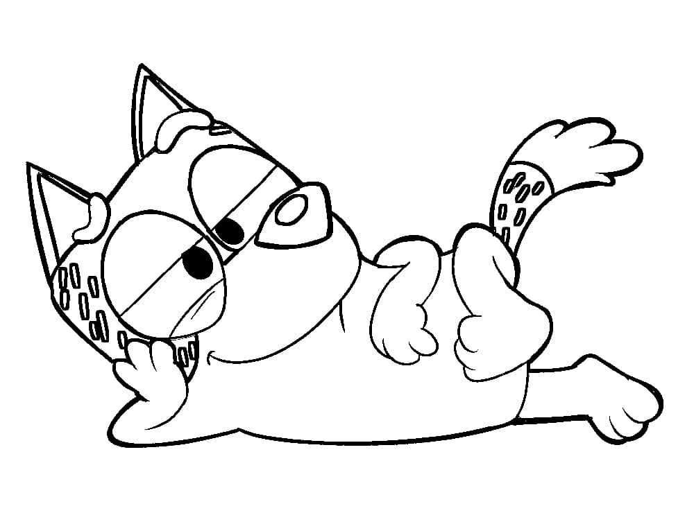 Desenho de Bluey para imprimir