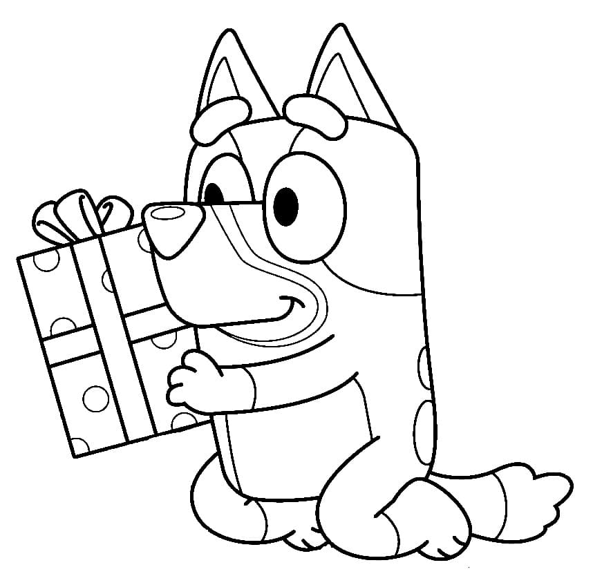 Desenho de Bluey para imprimir