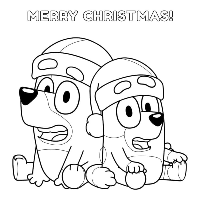 Desenho de Bluey para imprimir