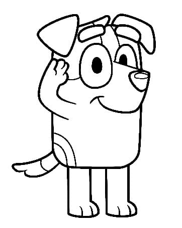 Desenho de Bluey para imprimir