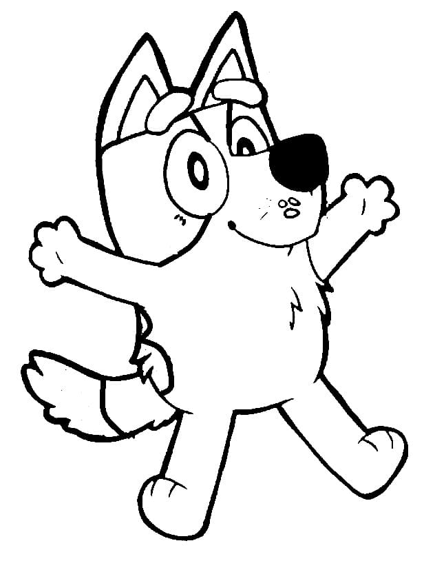Desenho de Bluey para imprimir