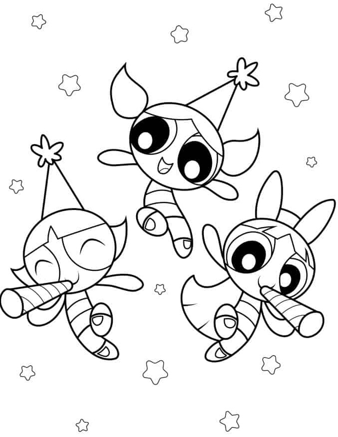 Desenho de As Meninas Superpoderosas para imprimir