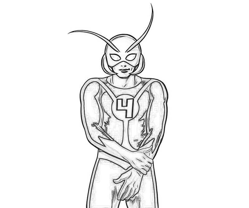 Desenho de Homem-Formiga (Ant-Man) para imprimir