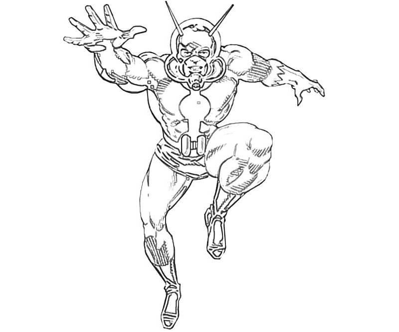 Desenho de Homem-Formiga (Ant-Man) para imprimir