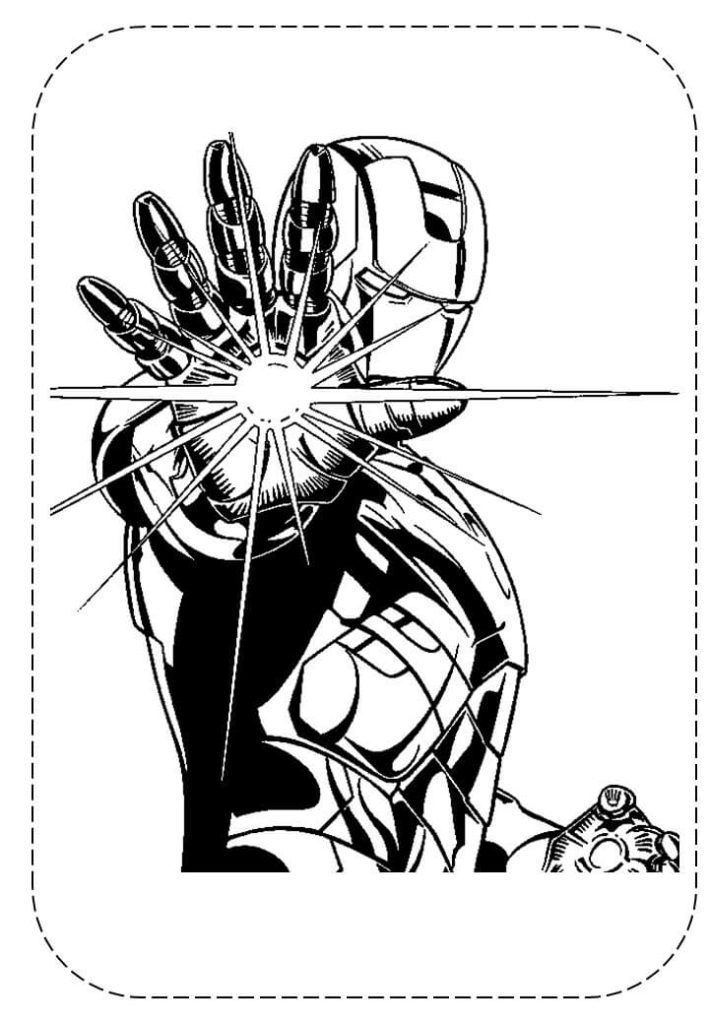 Desenho de Homem de Ferro (Iron Man) para imprimir