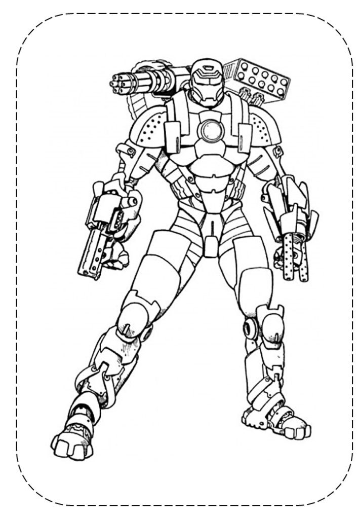 Desenho de Homem de Ferro (Iron Man) para imprimir
