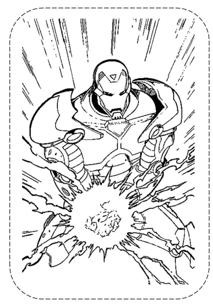 Desenho de Homem de Ferro (Iron Man) para imprimir