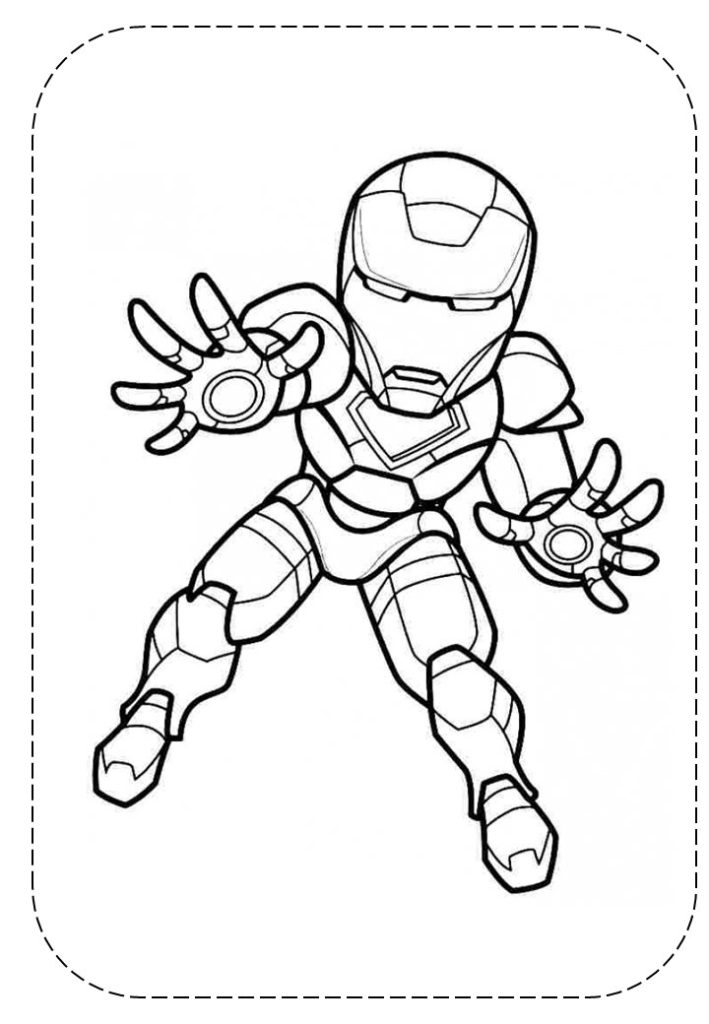 Desenho de Homem de Ferro (Iron Man) para imprimir