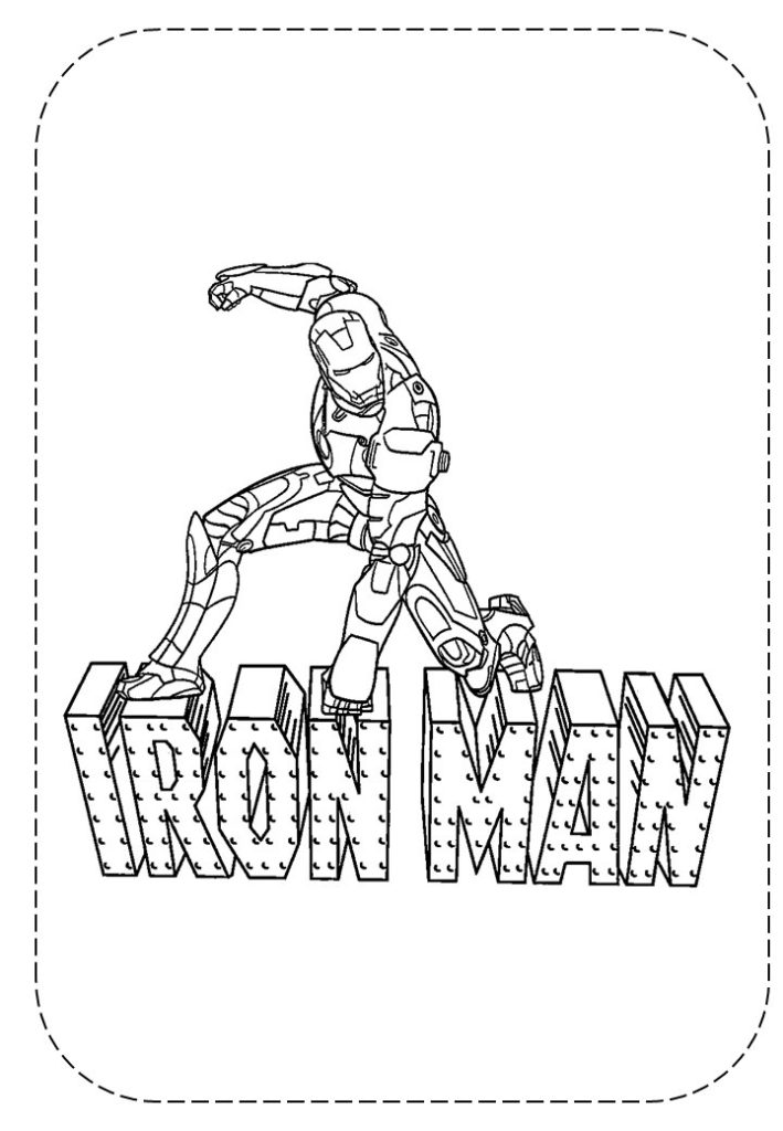 Desenho de Homem de Ferro (Iron Man) para imprimir