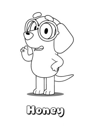 Desenho de Bluey para imprimir