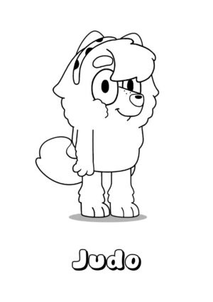 Desenho de Bluey para imprimir