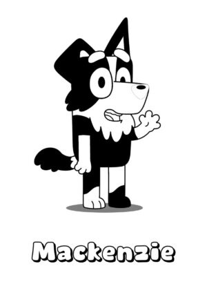 Desenho de Bluey para imprimir