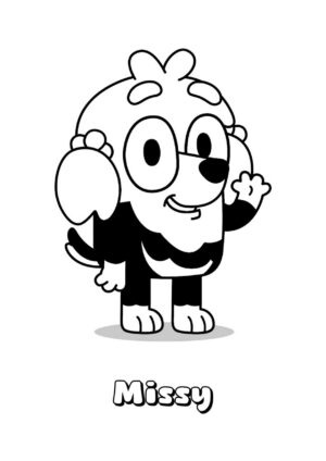 Desenho de Bluey para imprimir