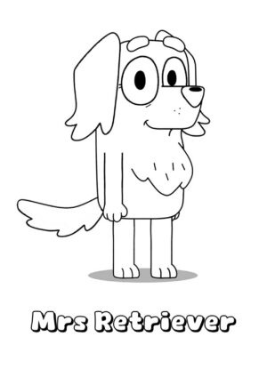 Desenho de Bluey para imprimir