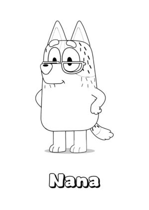 Desenho de Bluey para imprimir