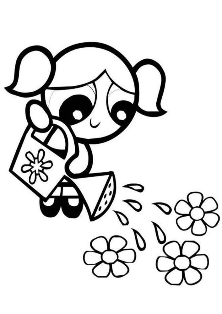Desenho de Lindinha (As Meninas Superpoderosas) para imprimir