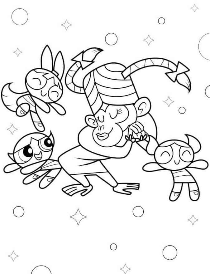 Desenho de As Meninas Superpoderosas para imprimir