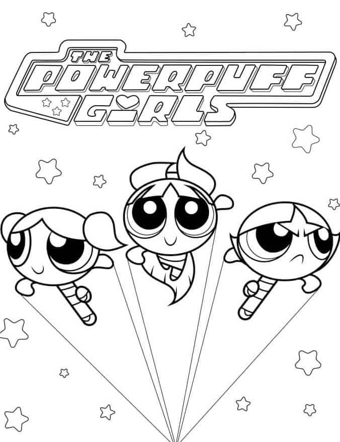 Desenho de As Meninas Superpoderosas para imprimir
