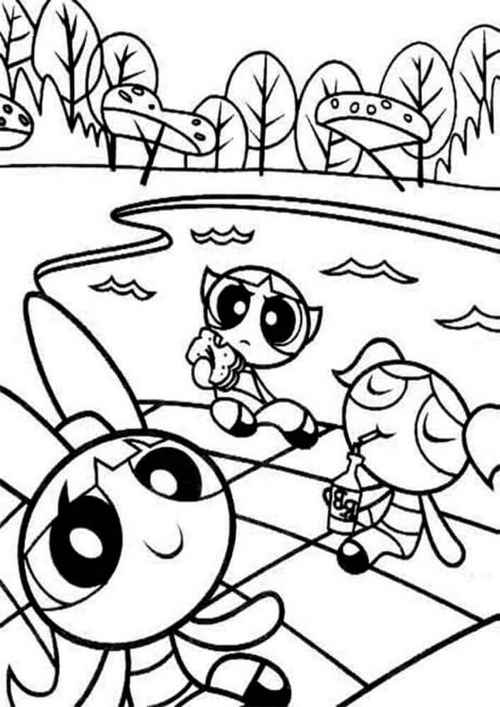 Desenho de As Meninas Superpoderosas para imprimir