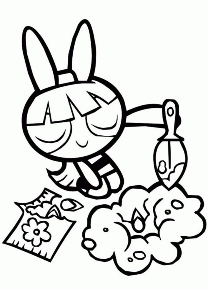 Desenho de Florzinha (As Meninas Superpoderosas) para imprimir