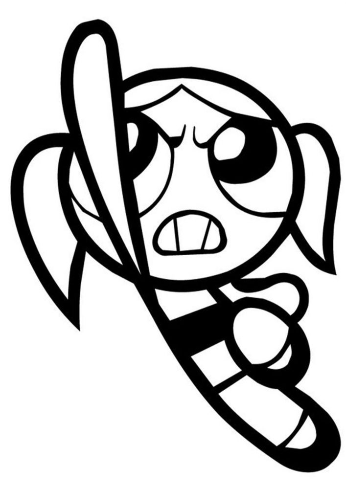 Desenho de Lindinha (As Meninas Superpoderosas) para imprimir