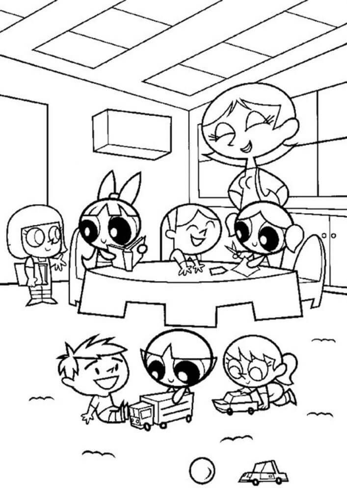 Desenho de As Meninas Superpoderosas para imprimir
